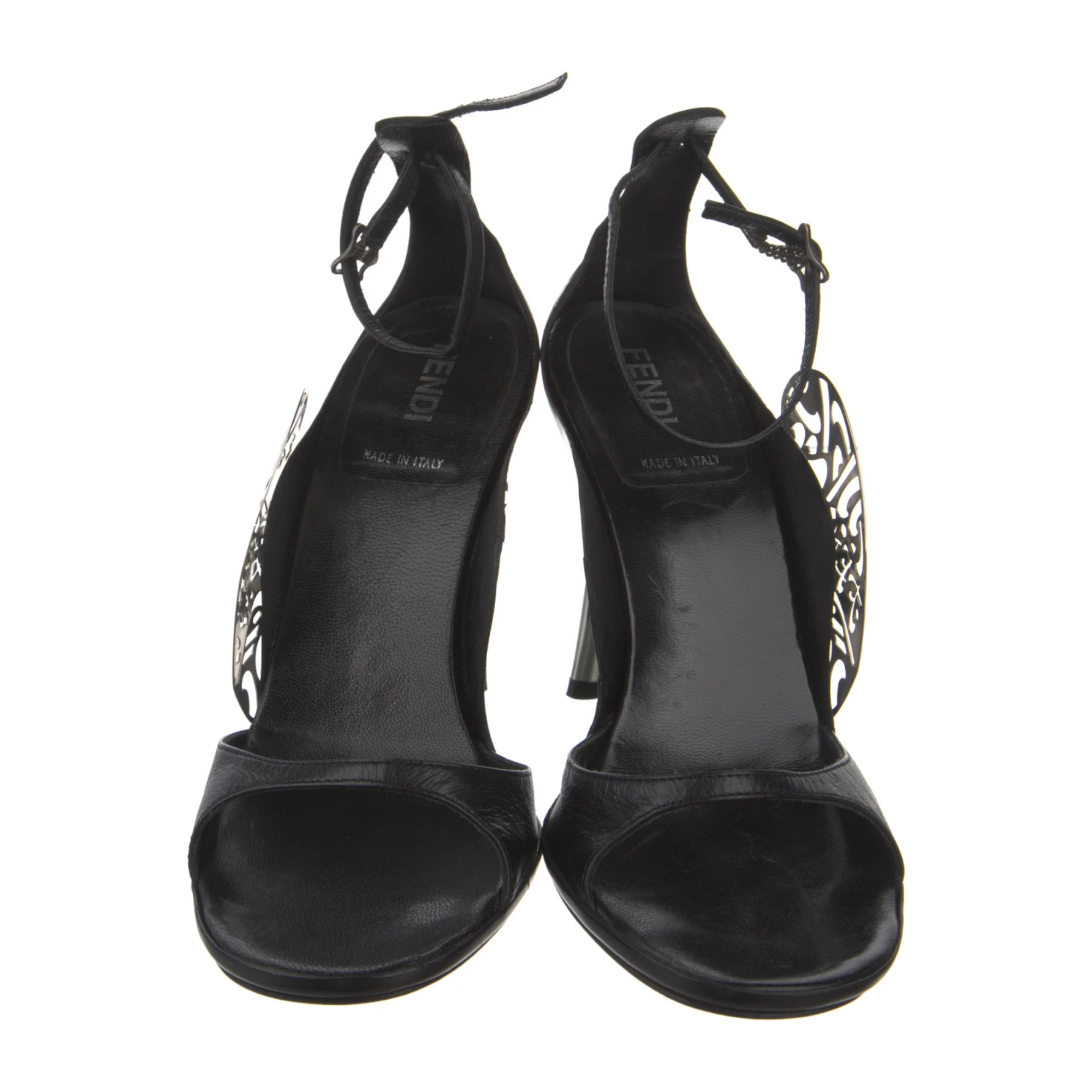 Fendi Metal Applique Sandal Sz 37